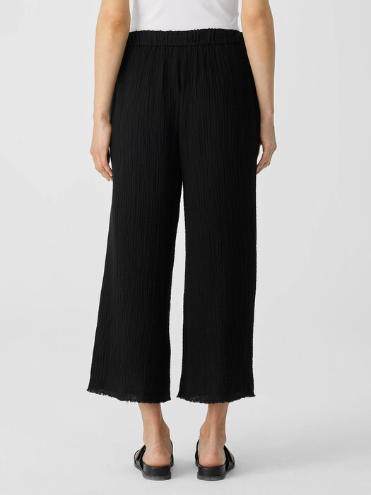 Organic Cotton Gauze Wide-Leg Pant