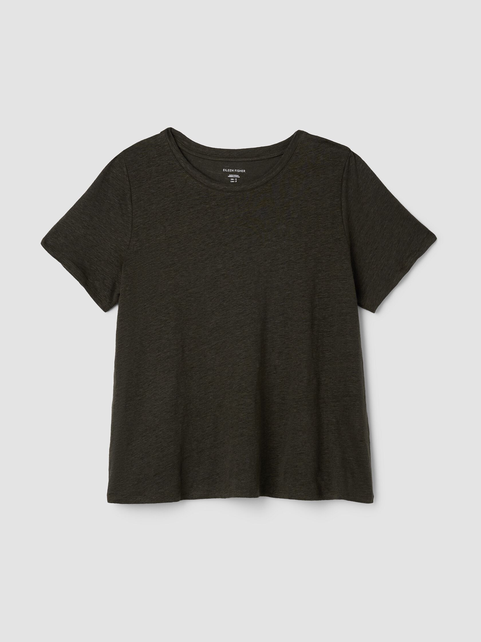 Organic Linen Jersey Crew Neck Tee