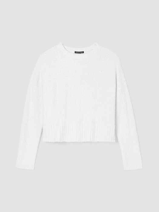 Cotton Fluff Crew Neck Top
