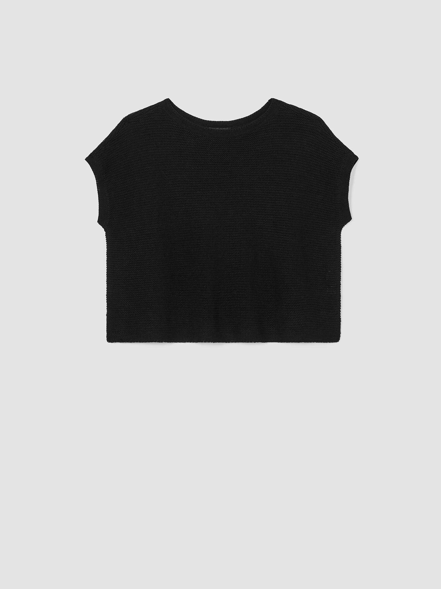 Organic Cotton Linen Slub Box-Top