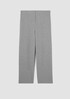 Organic Cotton Melange Crepe Wide-Leg Pant