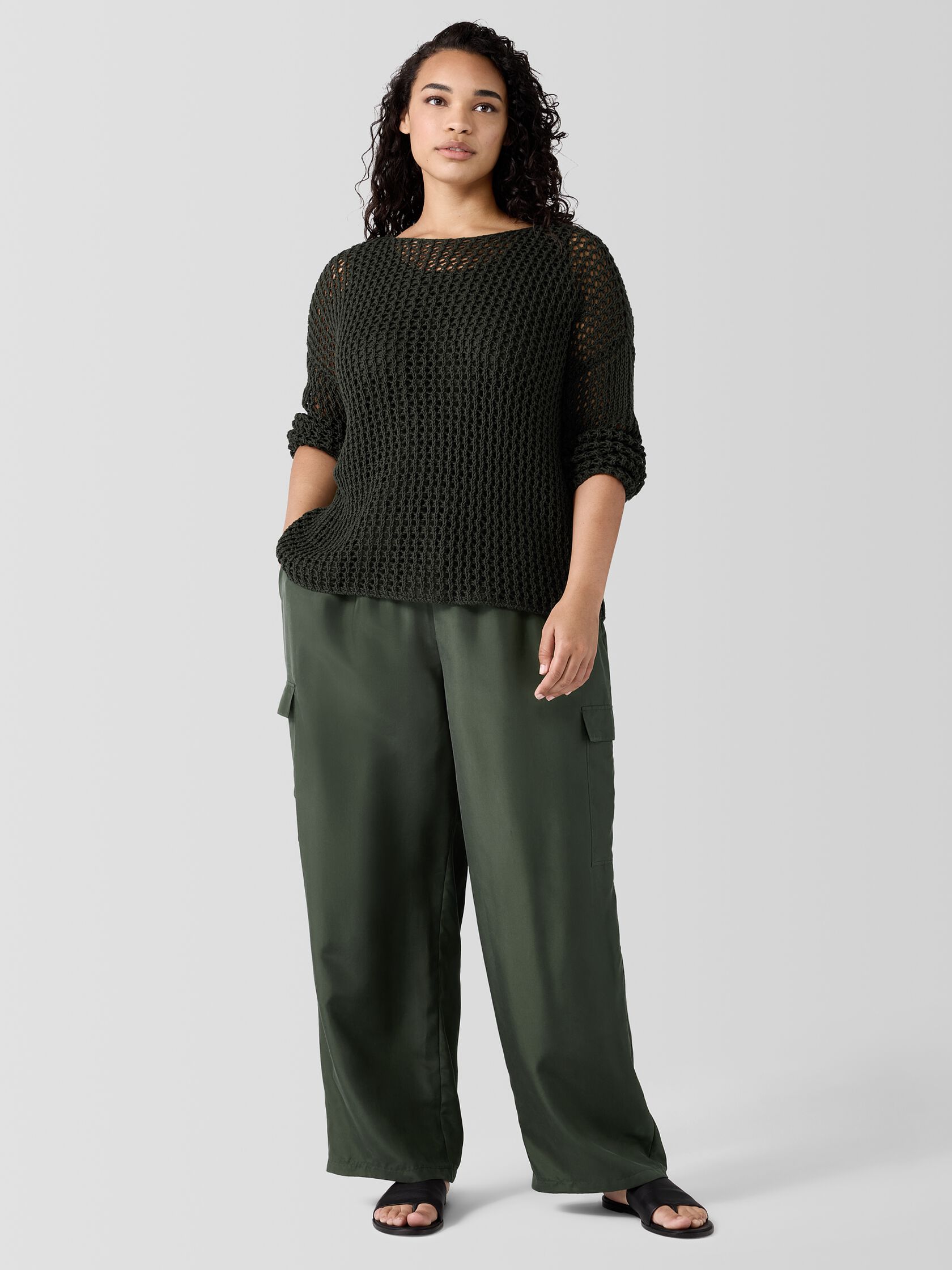Peruvian Organic Cotton Cord Bateau Neck Top