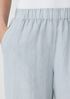 Garment-Dyed Organic Linen Wide-Leg Pant