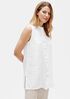 Organic Handkerchief Linen Sleeveless Shirt