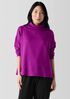 Cozy Brushed Terry Hug Funnel Neck Top