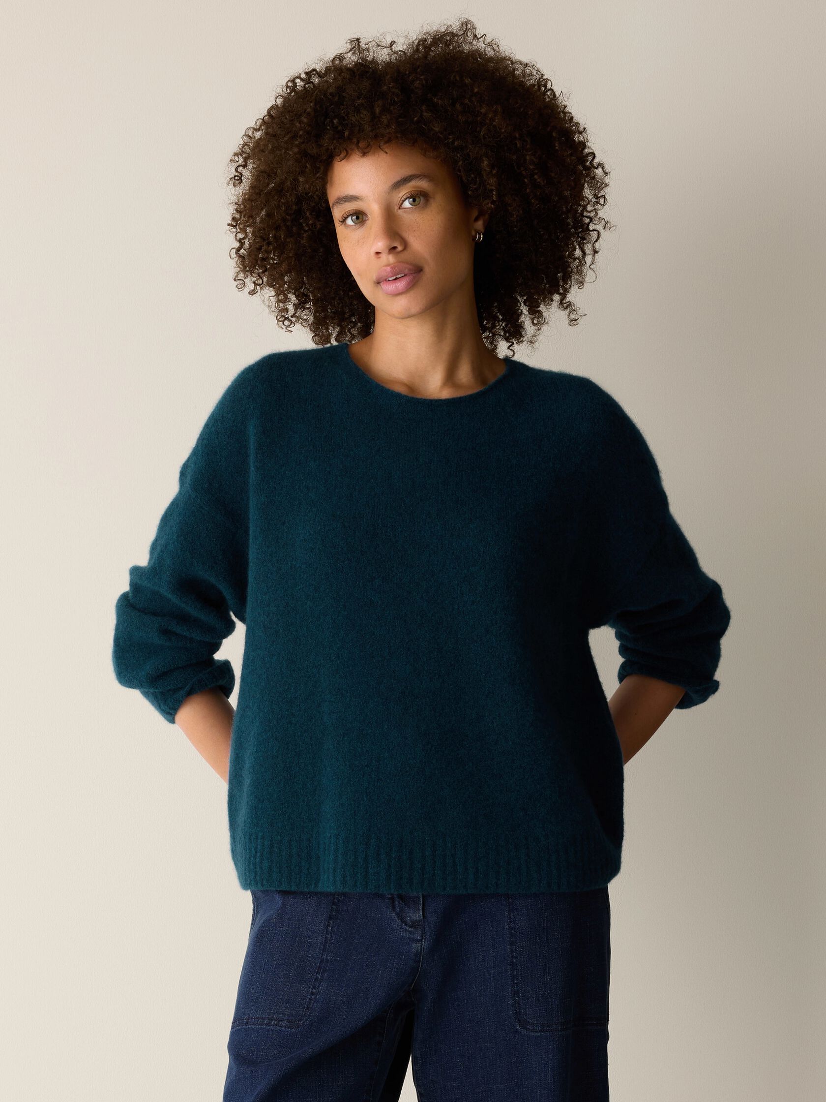 Cashmere Silk Bliss Crew Neck Top