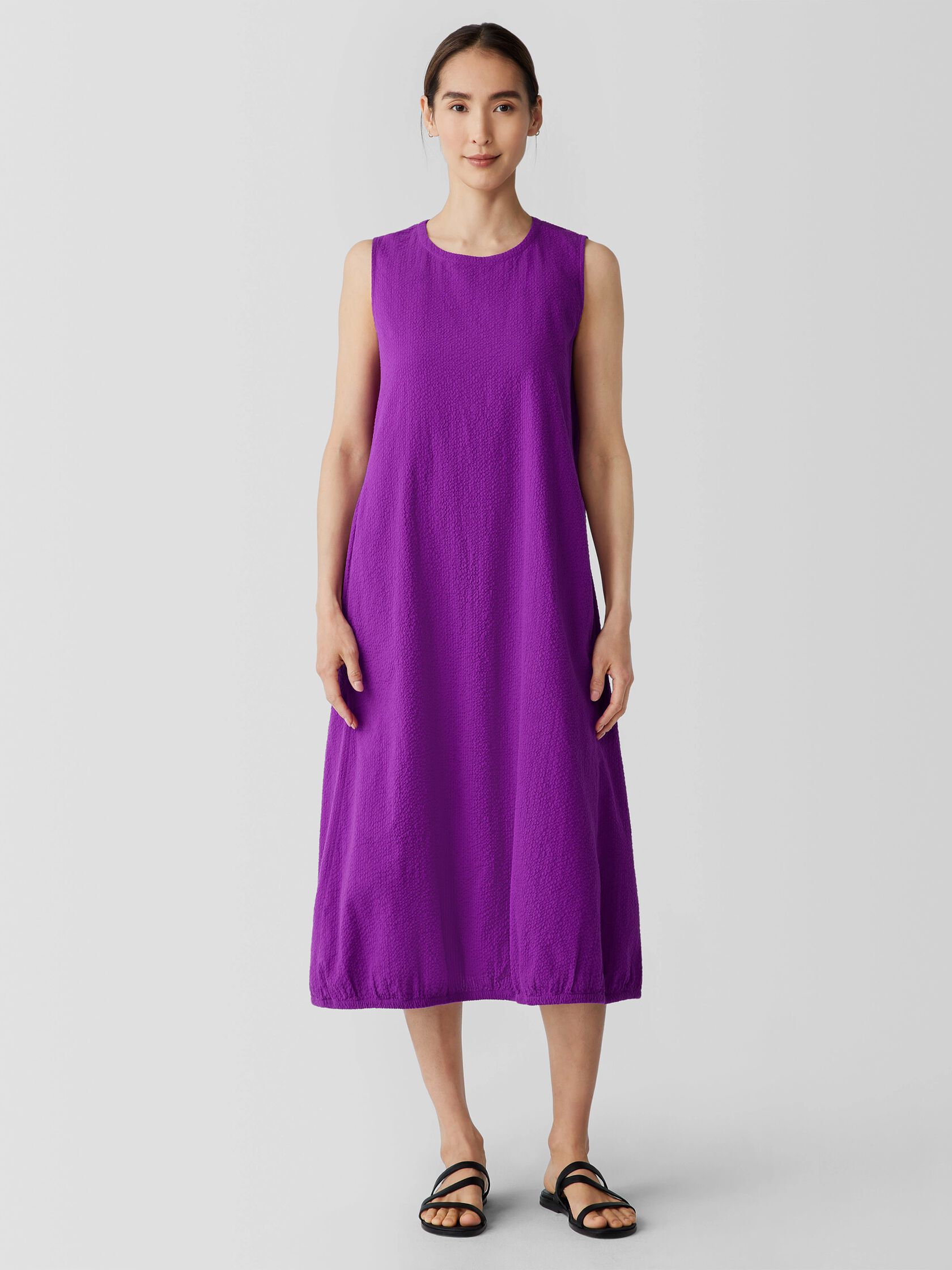 Organic Cotton Ripple Lantern Dress