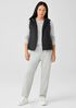 Eggshell Recycled Nylon Hooded Vest