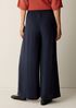 Silk Georgette Crepe Wide-Leg Pant