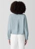 Washed Organic Cotton Poplin Band Collar Short Shirt