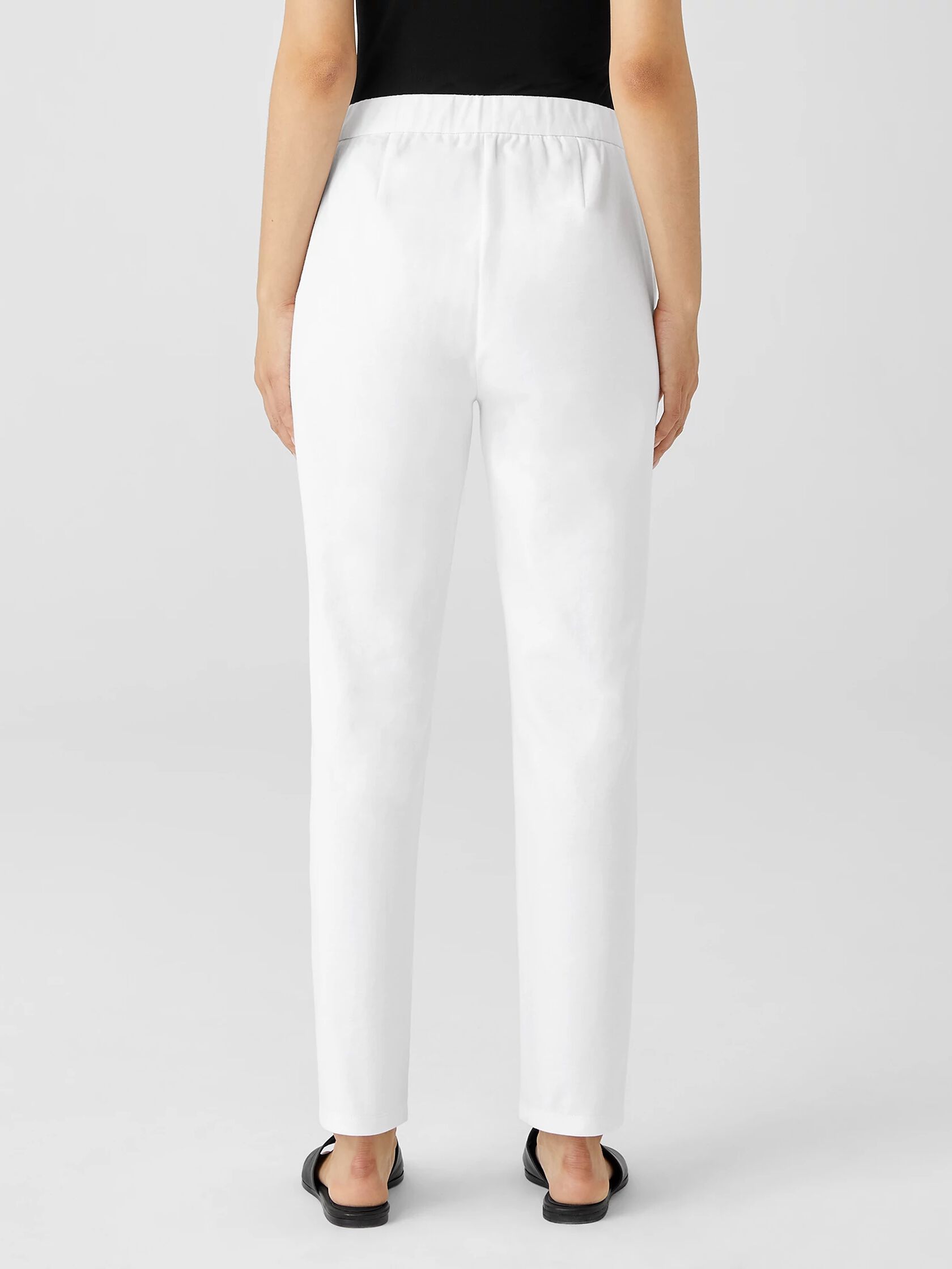 Organic Cotton Ponte Slim Pant