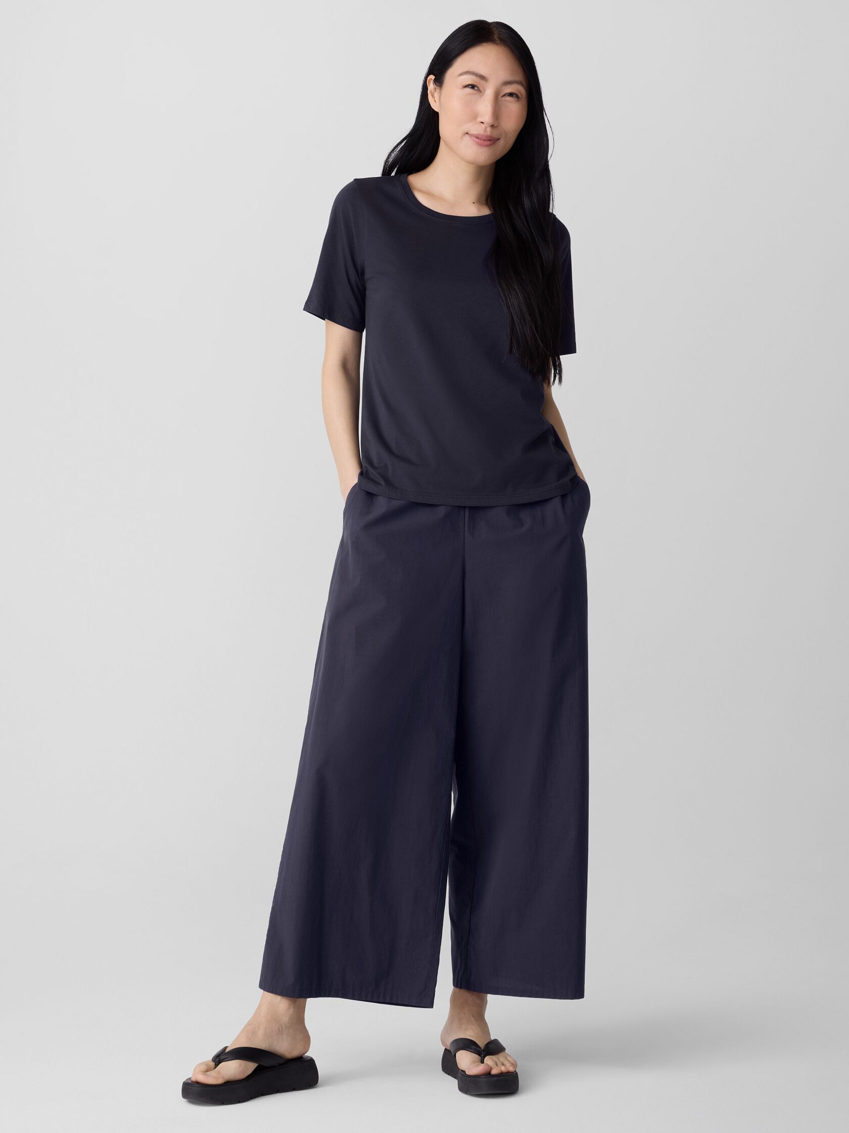 Organic Pima Cotton Jersey Round Neck Tee