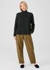 Boiled Wool Jersey Pleated Lantern Pant