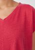 Organic Linen Jersey V-Neck Tee