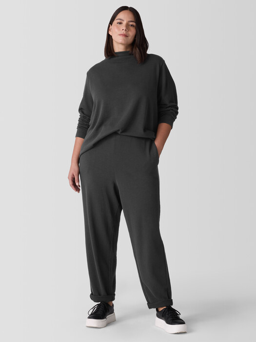Garment-Dyed Terry Slouchy Pant