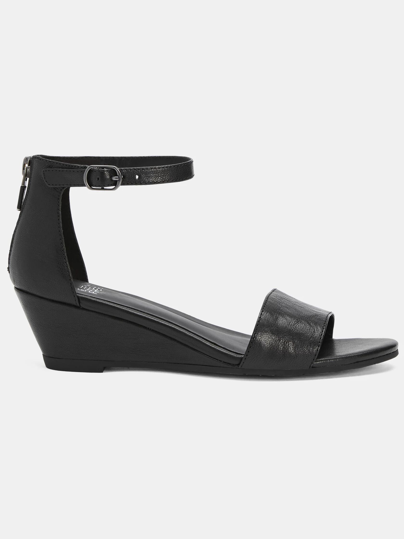 Mara Tumbled Leather Wedge Sandal