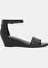 Mara Tumbled Leather Wedge Sandal