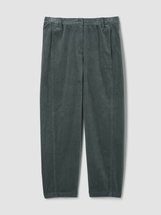 Organic Cotton Stretch Corduroy Lantern Pant
