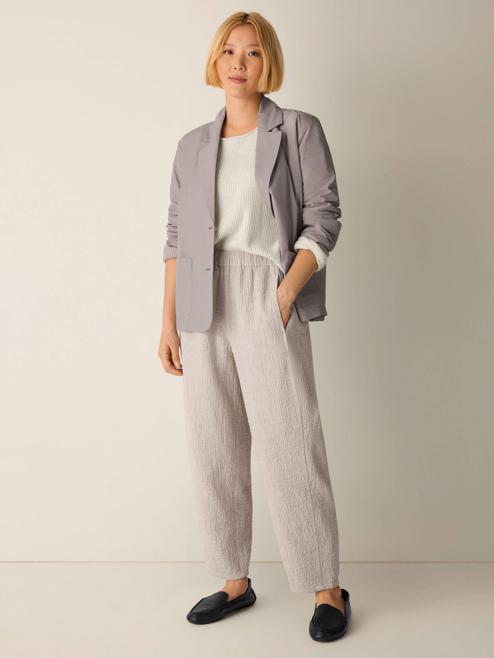 Organic Cotton Doubleweave Lantern Pant