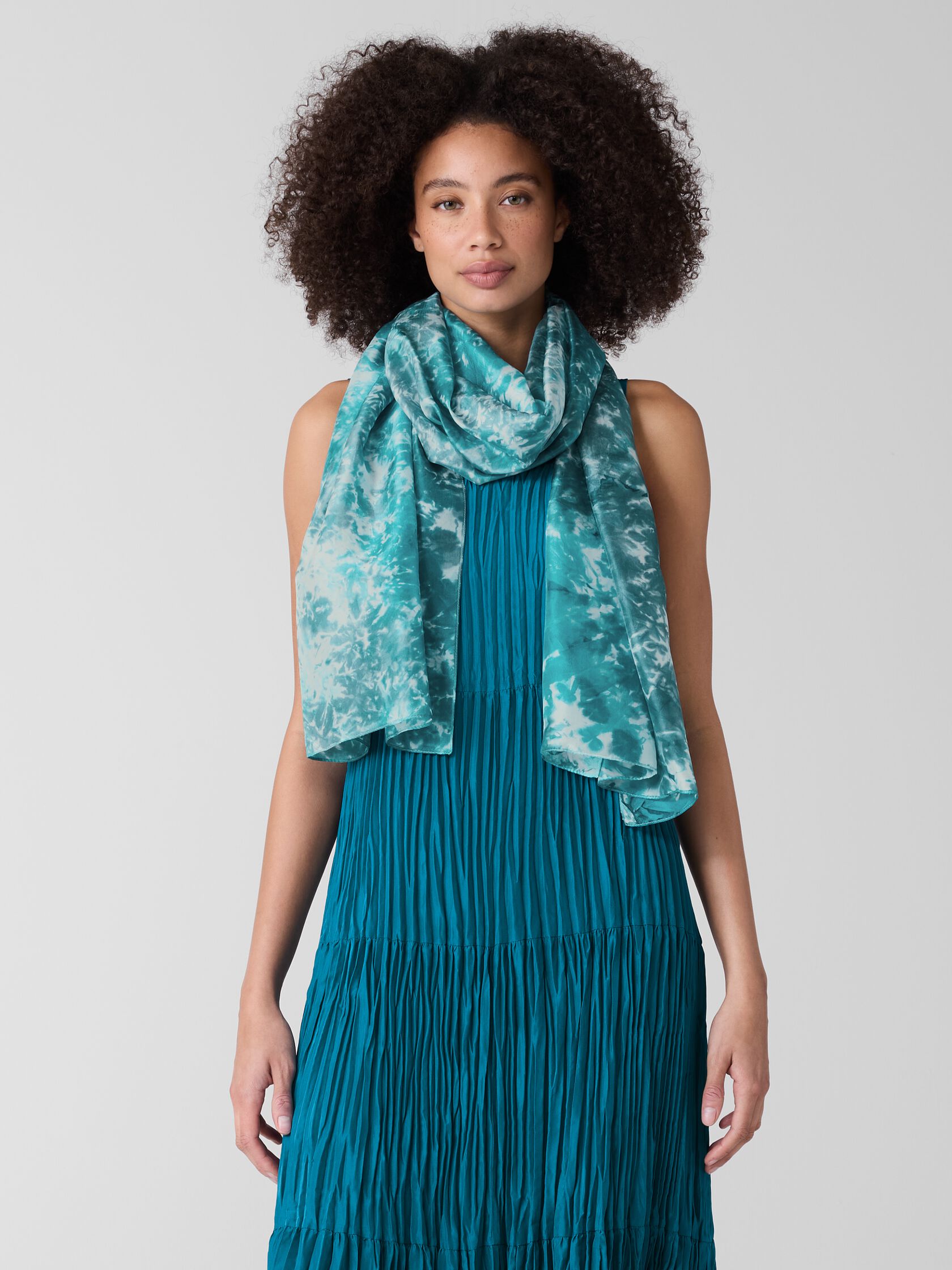 Hand-Dyed Silk Scarf