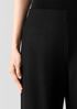 Felted Wool Jersey Wide-Leg Long Pant in Regenerative Wool