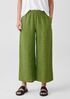Washed Organic Linen Délavé Wide-Leg Pant