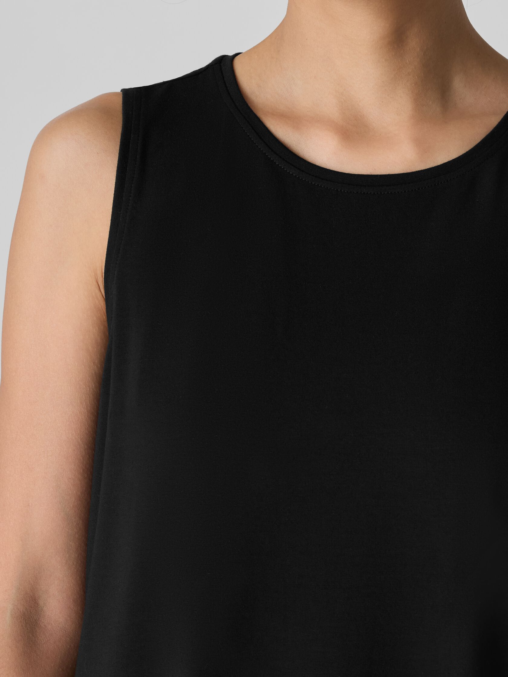 Stretch Jersey Knit Long Tank