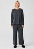 Stretch Jersey Knit Straight Pant