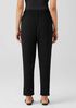 Silk Georgette Crepe Pleated Tapered Pant