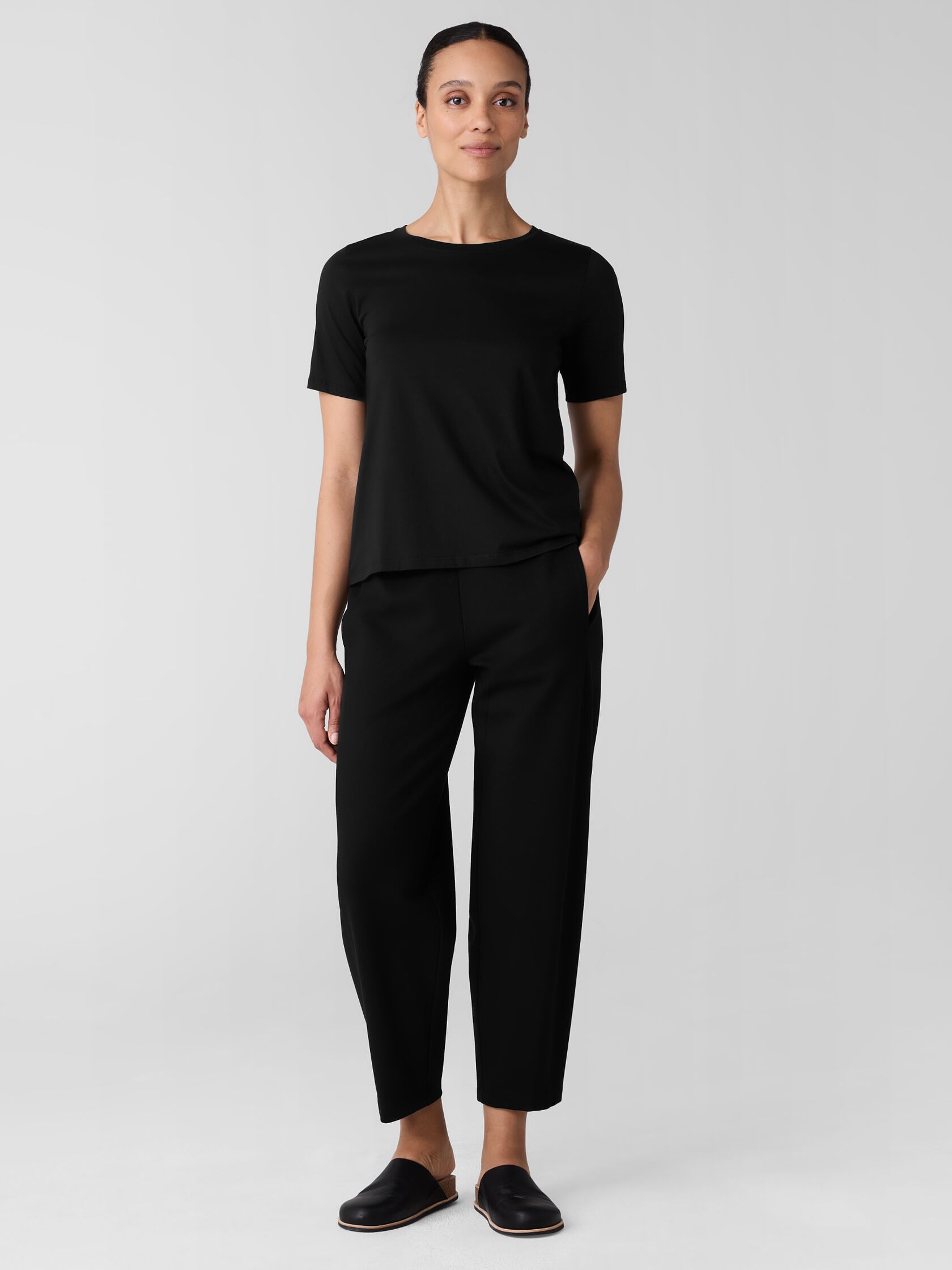 Organic Pima Cotton Jersey Round Neck Tee