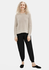 Smooth Silk Slouchy Ankle Pant