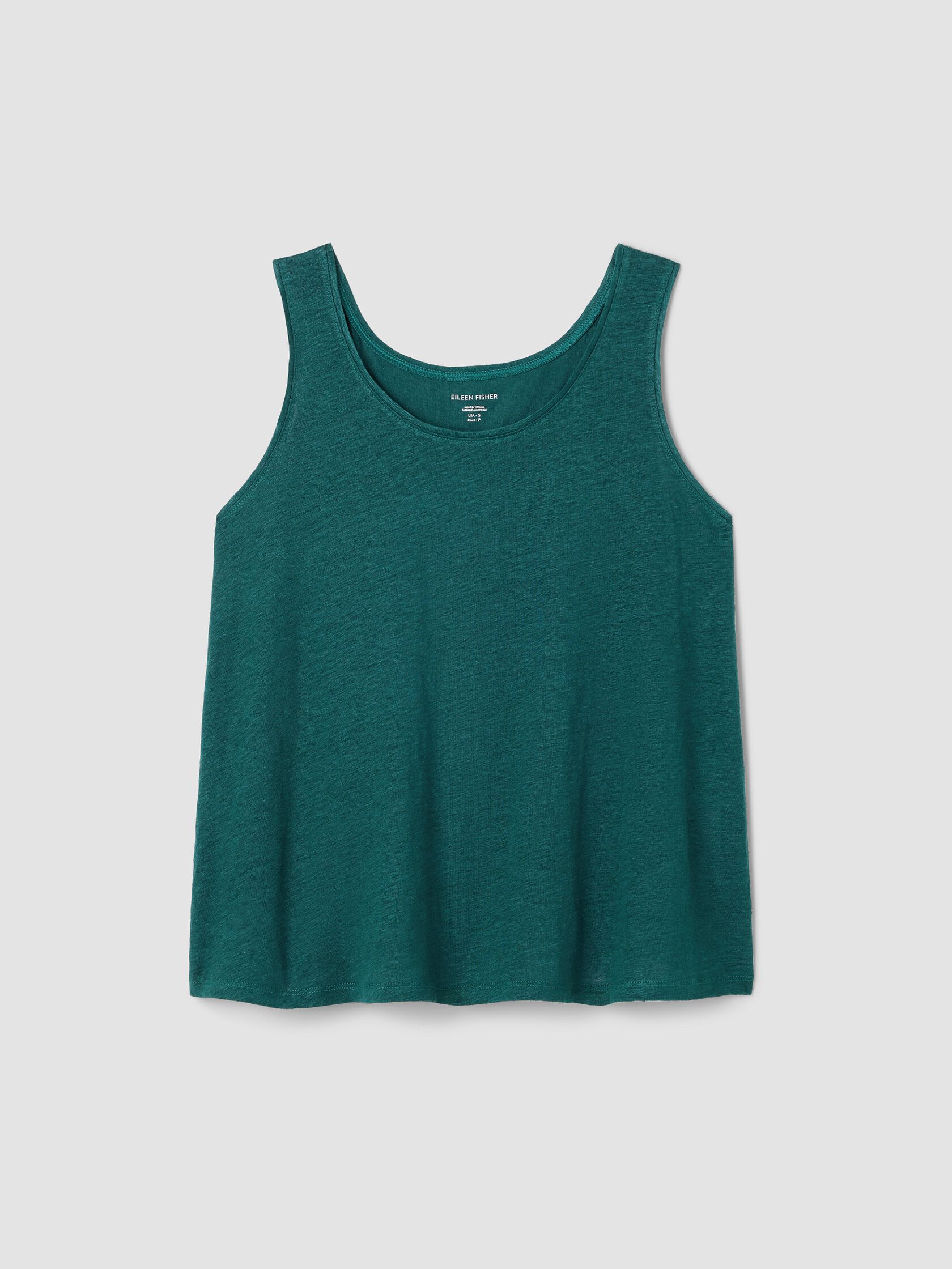 Organic Linen Jersey Scoop Neck Tank
