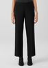 Washable Stretch Crepe Wide-Leg Pant