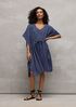 Striped Organic Cotton Gauze V-Neck Caftan