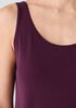 Stretch Silk Jersey Scoop Neck Tank