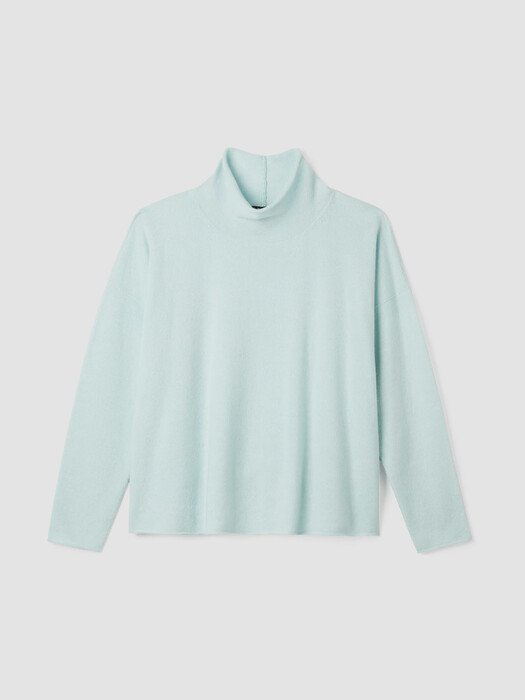 Italian Cashmere Scrunch Neck Top
