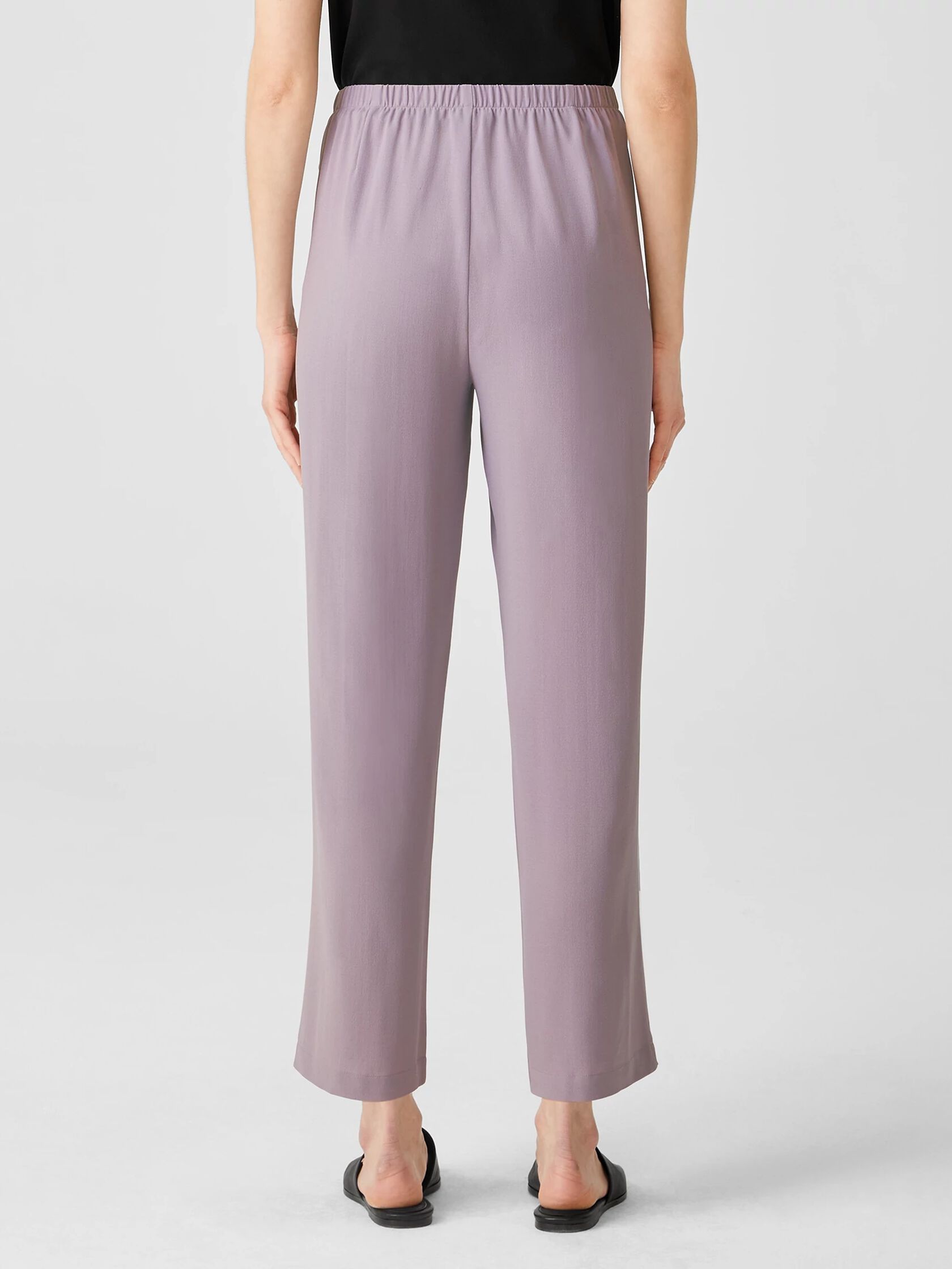 Silk Georgette Crepe Straight Pant