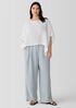 Organic Linen Gauze Bateau Neck Poncho