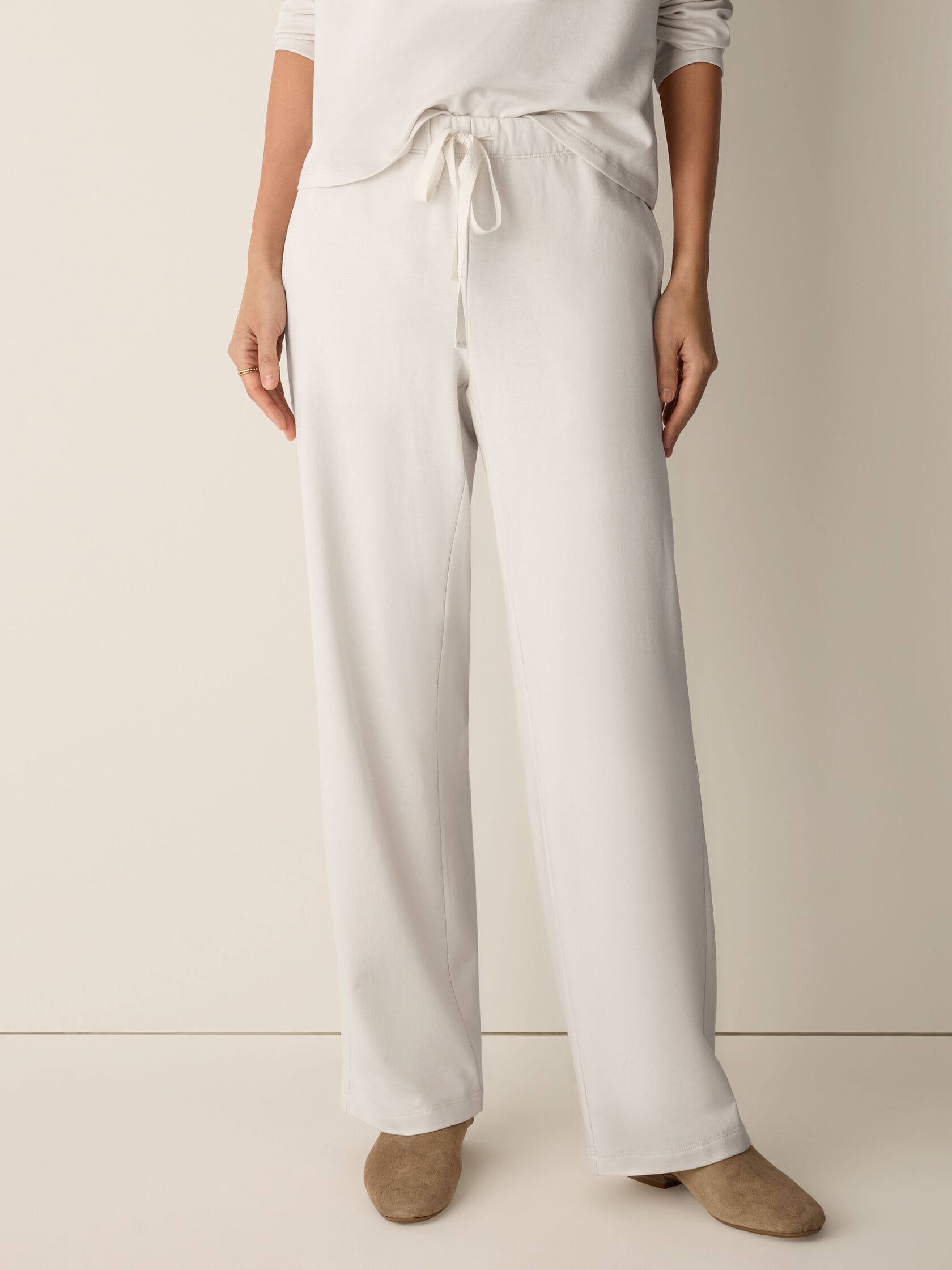 Cozy Brushed Terry Hug Straight Pant