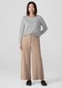Striped Organic Linen Jersey Long-Sleeve Tee