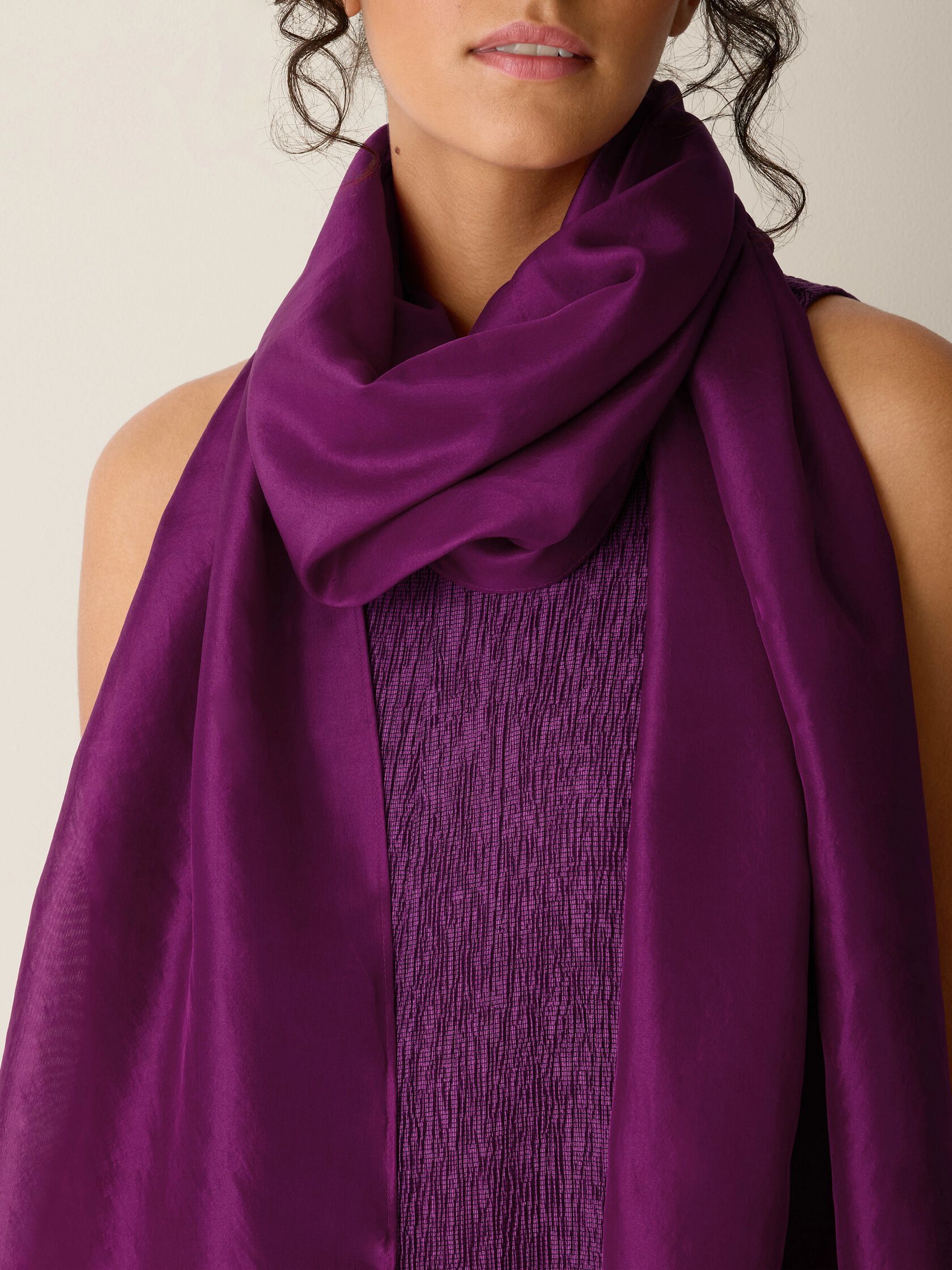 Washed Organic Silk Scarf