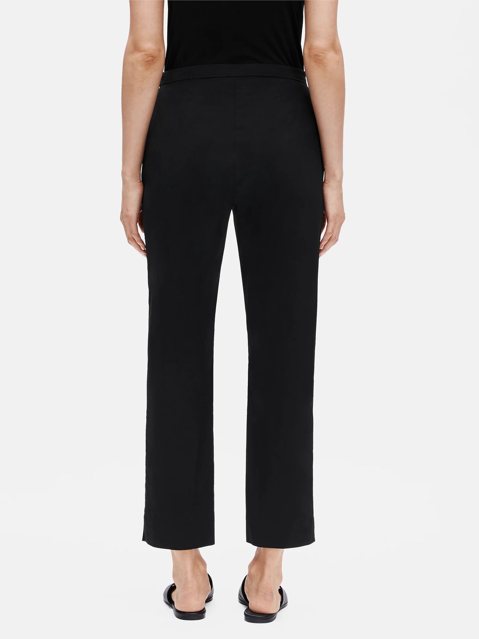 Organic Cotton Poplin Tapered Pant