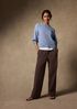 Garment-Dyed Utility Cotton Wide-Leg Pant