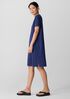 Organic Cotton Slubby Jersey V-Neck Dress