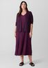 Crushed Silk V-Neck Dress