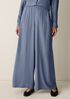 Silk Georgette Crepe Wide-Leg Pant