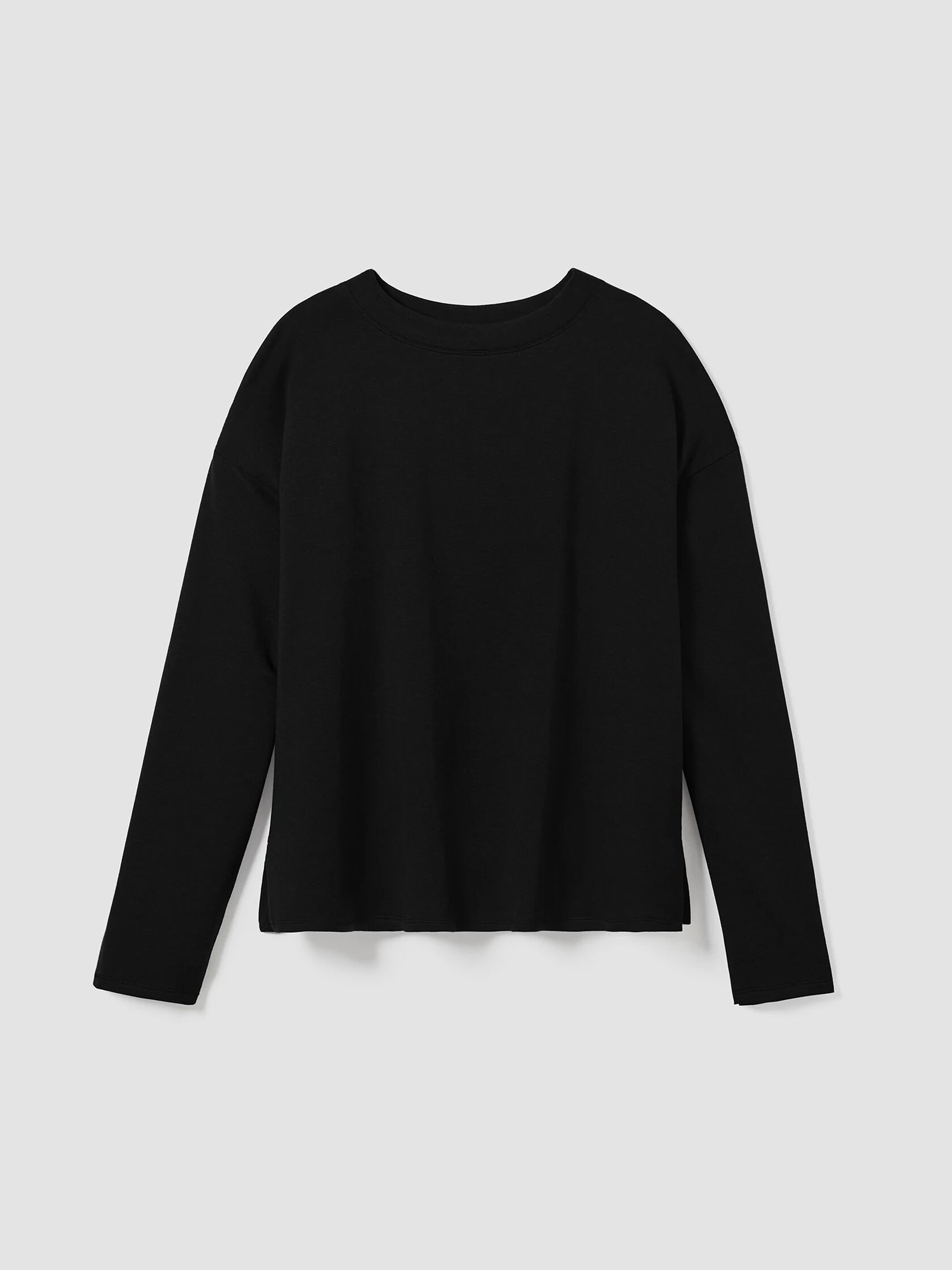 Cozy Brushed Terry Hug Crew Neck Top