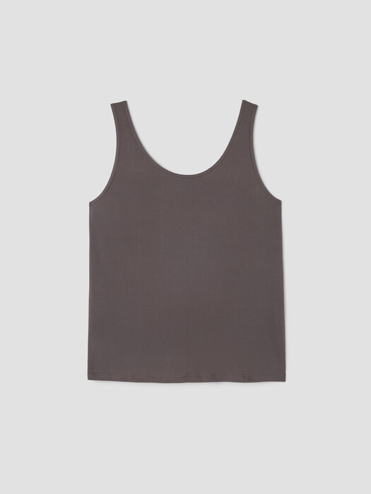 Stretch Silk Jersey Scoop Neck Tank