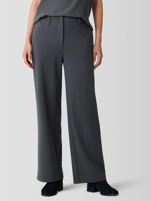 Washable Flex Ponte Wide Trouser Pant