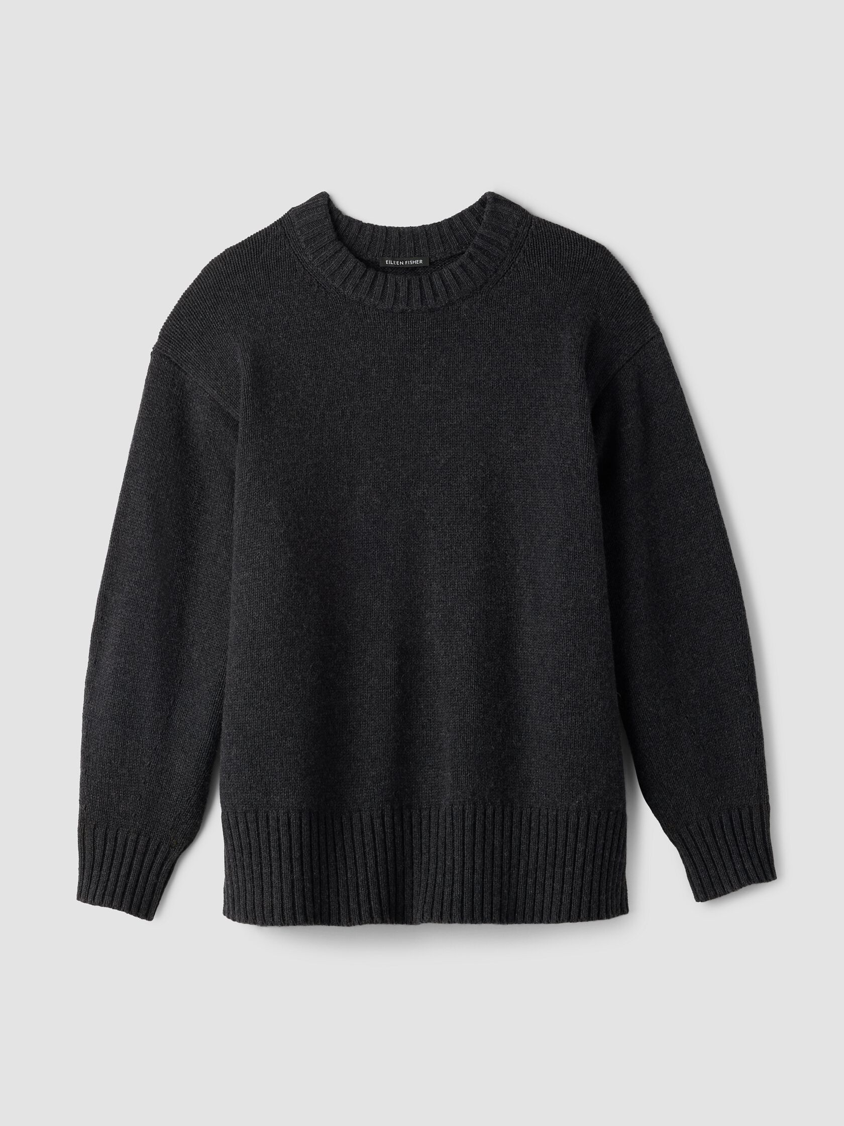Cotton & Recycled Cashmere Crew Neck Top